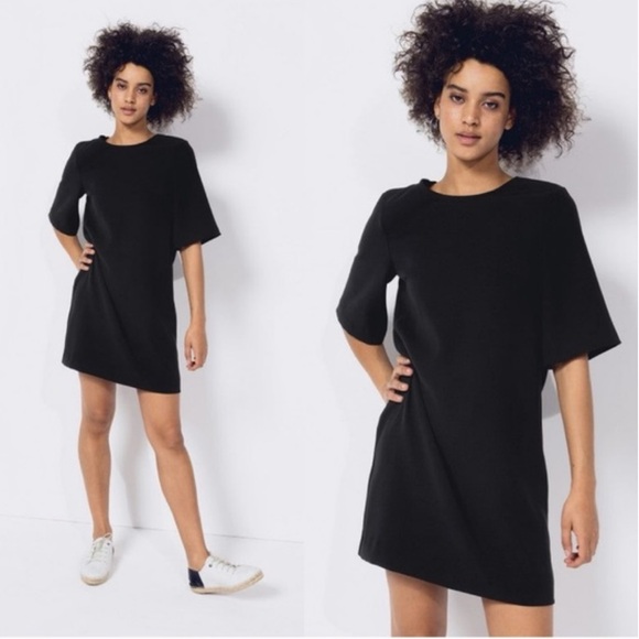 COS Neoprene Mini Dress Black Mini Dress Size 6 - Picture 1 of 5